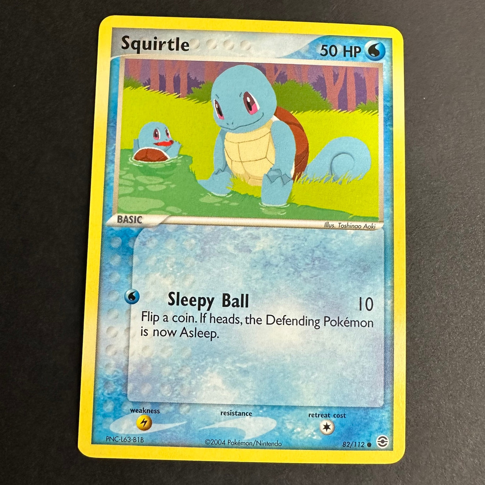 Pokemon TCG Squirtle 082/112 EX FireRed & LeafGreen Common Normal NM